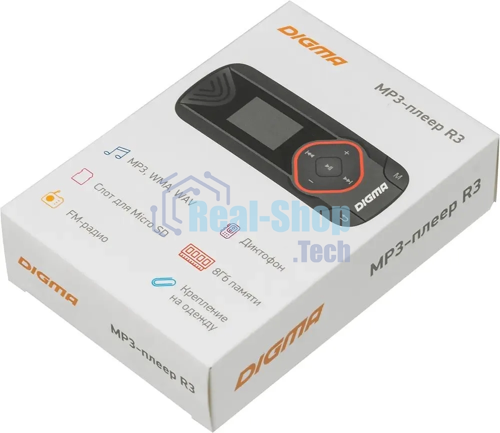 Плеер Flash Digma R3 8Gb черный/0.8