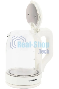 Чайник электрический StarWind SKG1056 1,8 л, 2000 Вт, белый/прозрачный