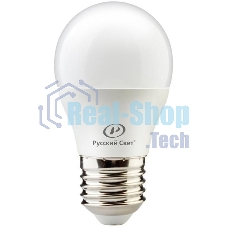 Лампа светодиодная RS G45 E27 8W 220-240V 2700К 8Вт 800лм Ra 90 шар Русский Свет 15010445048