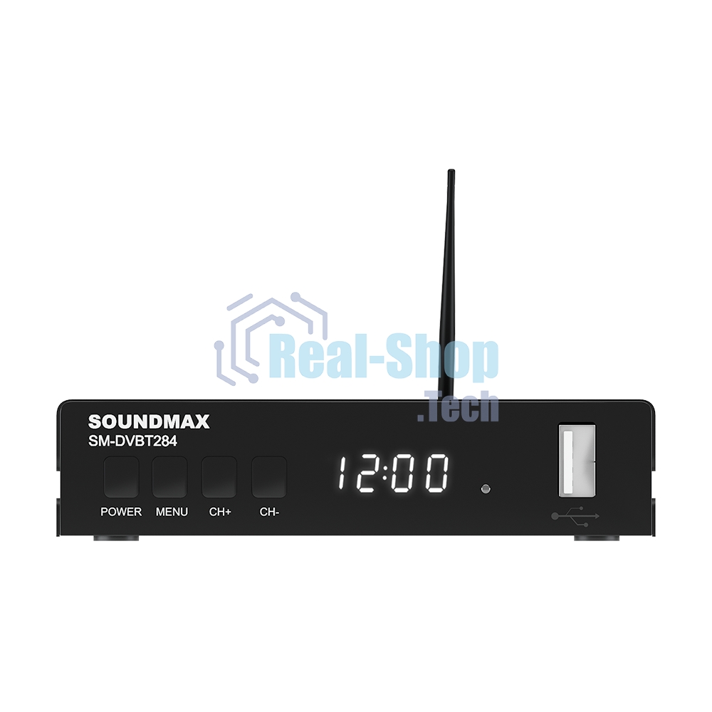 Приставка для цифрового ТВ SOUNDMAX SM-DVBT284 черный