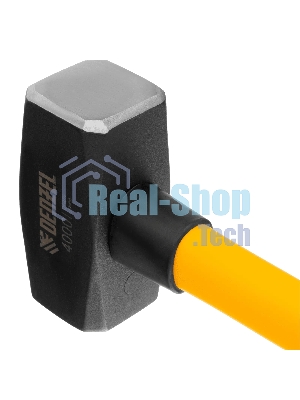 Кувалда Denzel 4000 г, кованая, фибергласовая рукоятка c TPR покрытием, 880 мм