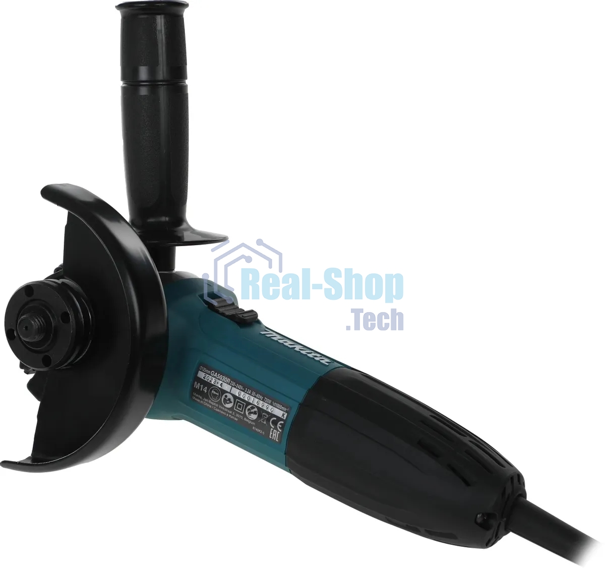 Угловая шлифовальная машина Makita GA5030RX9 720Вт 11000об/мин рез.шпин.:M14 d=125мм