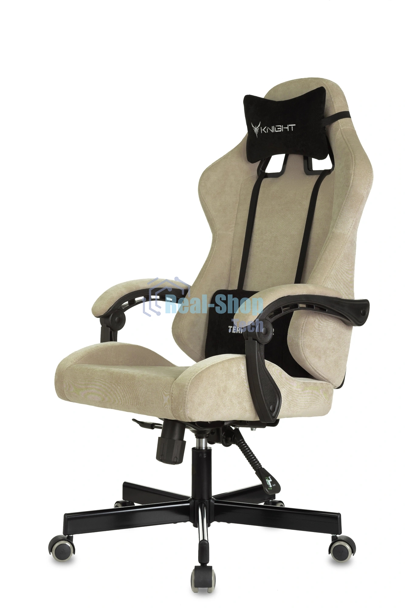 Кресло игровое Knight Terminator песочный Light-21 крестов. металл