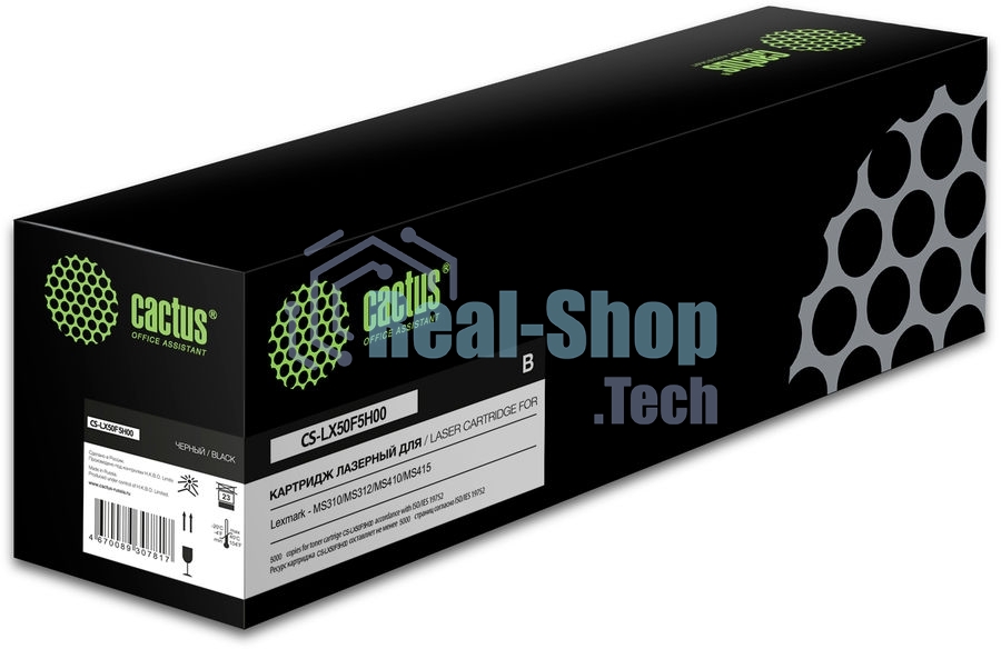 Картридж лазерный Cactus CS-LX50F5H00 50F5H00 черный (5000 стр.) для Lexmark MS310/MS312/MS410/MS415