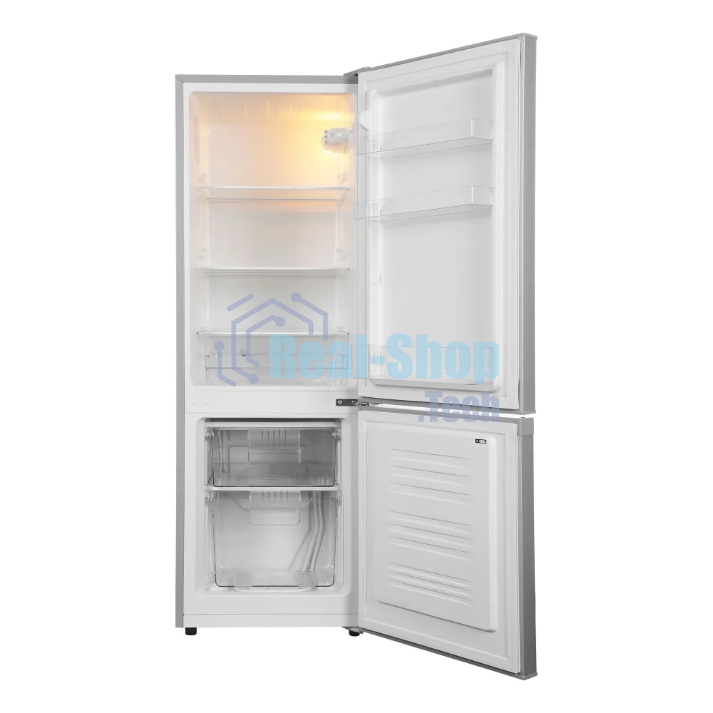 Холодильник Hyundai CC2051SL серебристый двухкамерный 129/64 л морозилка снизу, капельная система