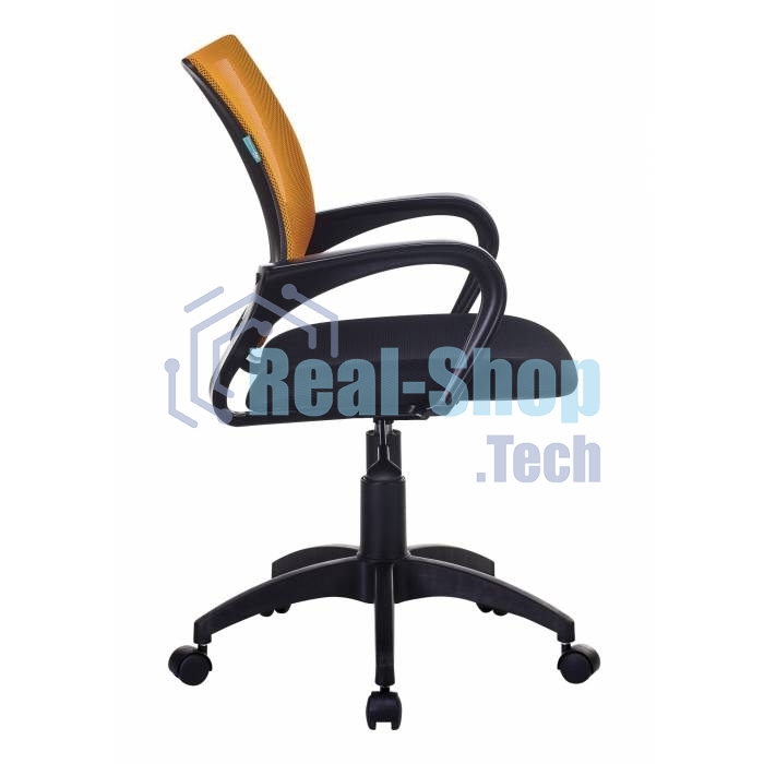 Кресло компьютерное Бюрократ CH-695NLT оранжевый TW-38-3 сиденье черный TW-11, сетка/ткань, крестовина пластик