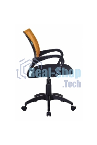 Кресло компьютерное Бюрократ CH-695NLT оранжевый TW-38-3 сиденье черный TW-11, сетка/ткань, крестовина пластик