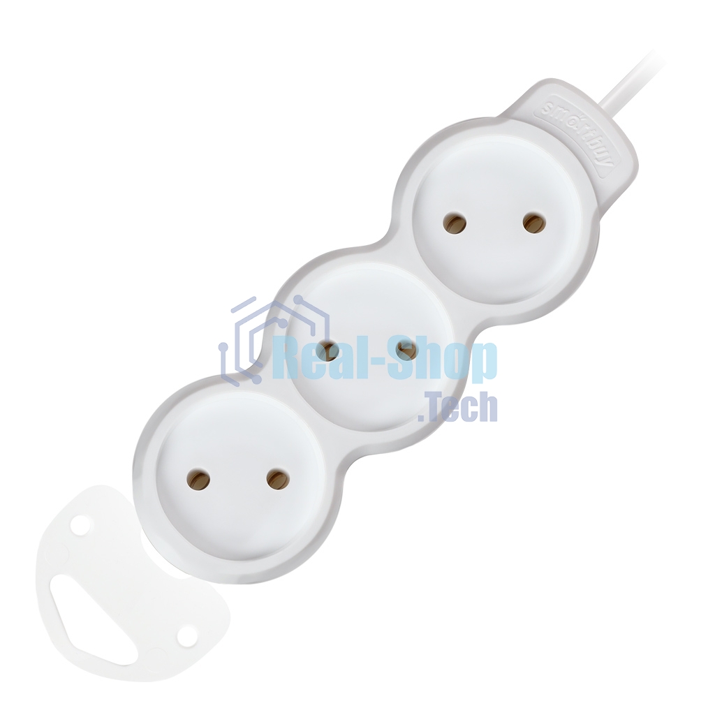 Удлинитель бытовой Smartbuy (SBE-10-3-07m-N) 3 гн х 7,0 м белый