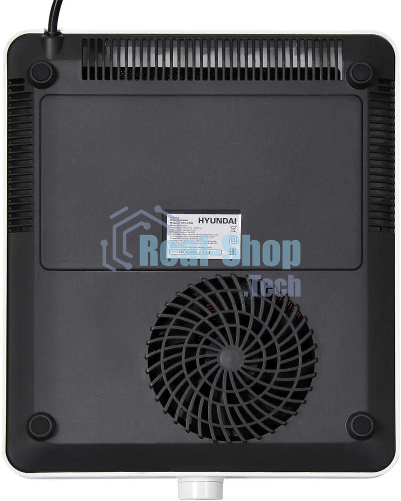 Плита настольная электрическая Hyundai HYC-0105 белый стеклокерамика