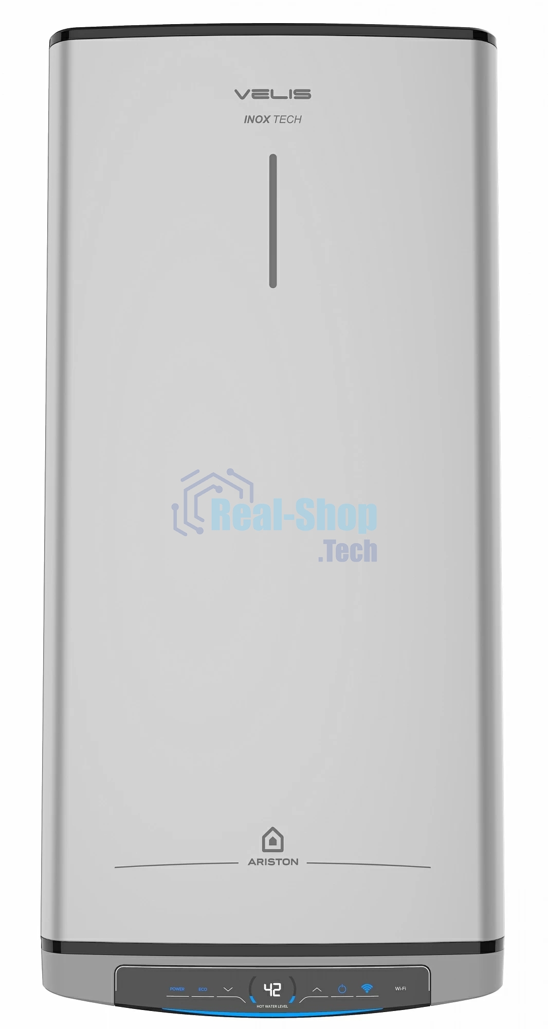 Водонагреватель Ariston Velis Lux Inox PW ABSE WIFI 80, 2.5 кВт, 80л, электрический настенный/серый