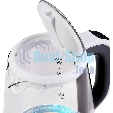 Чайник электрический Hyundai HYK-G8880 2л. 2200Вт серый/серебристый корпус: стекло