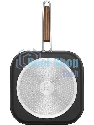 Сковорода-гриль Rondell Fjord RDA-1798, 26 см, без крышки, черный