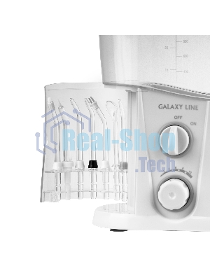 Ирригатор Galaxy Line GL 5001 белый, от сети, 1000 мл, 10 режимов