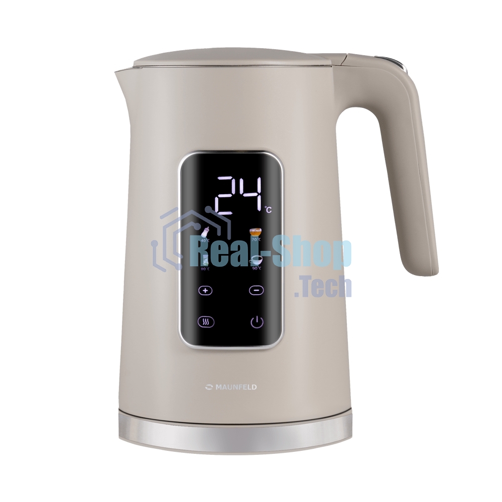 Чайник электрический Maunfeld MGK-635DBG бежевый, 1,7 л, 2200 Вт