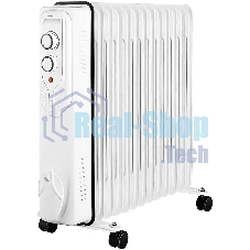 Масляный обогреватель Centek CT-6208 (13 секций) белый, 1000/1750/2500 Вт, 25 м2, 3 режима, термостат