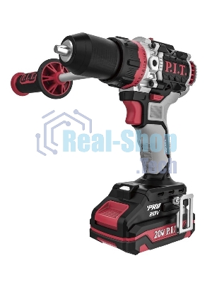 Дрель-шуруповерт аккумуляторная P.I.T. PSB20H-13D/1, Аккумуляторная, 20В, Ударная, Кейс