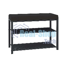 Банкетка ЗМИ Торонто 23S каркас графит,сиденье серый БТ23СГрС