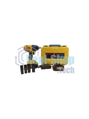 Гайковерт аккумуляторный ударный EDON AAW-21/600BL черный/желтый 25090