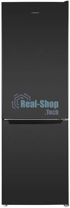 Холодильник Maunfeld MFF185SFSB черный мат. двухкамерный 211/104л морозилка снизу