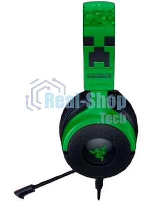 Гарнитура Razer Kraken V4 X зеленый/чёрный, проводная, подсветка