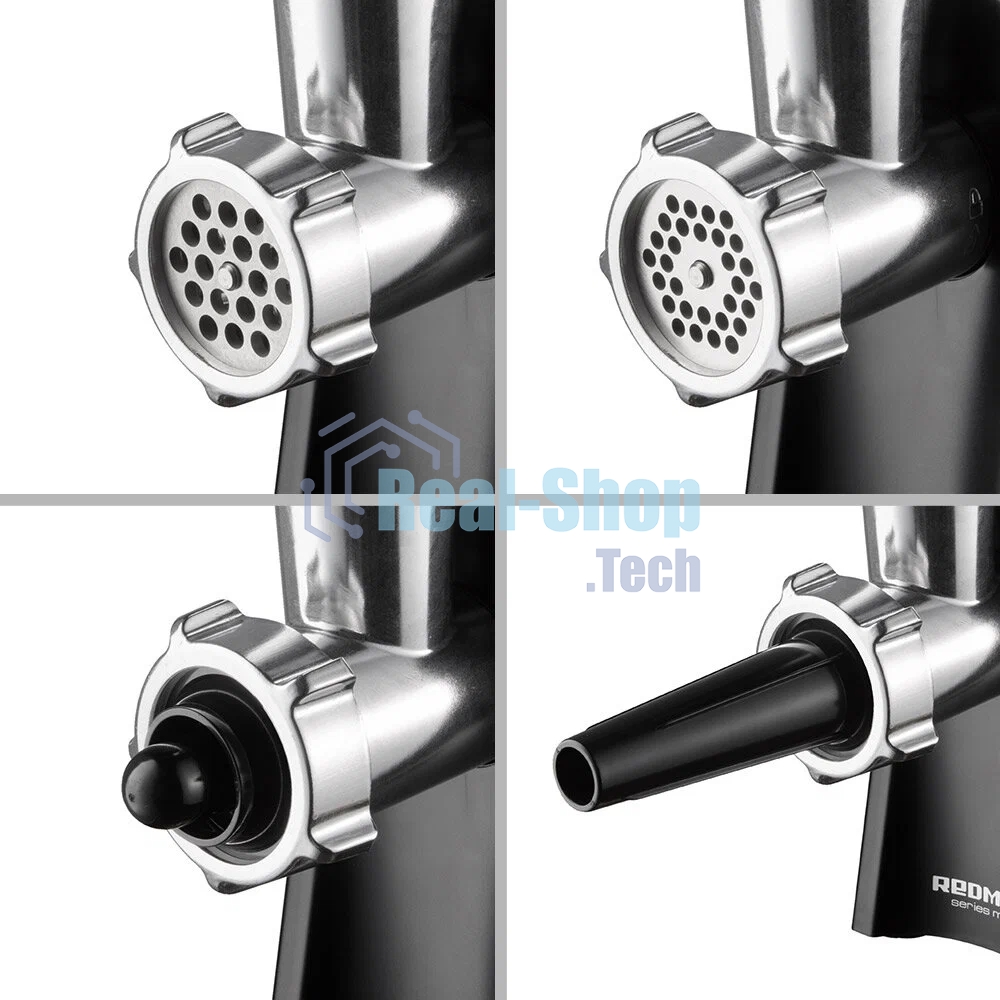 Мясорубка электрическая Redmond RMG-1223 1000Вт черный/серебристый