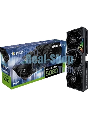 Видеокарта Palit PA-RTX 5080 GAMINGPRO 16Gb GDDR7 256bit 3xDP HDMI 3FAN RTL