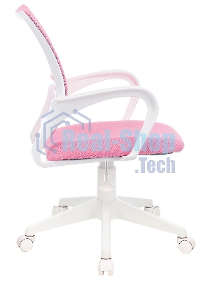 Кресло Бюрократ CH-W695NLT TW-06A TW-13A розовый, сетка/ткань, 120 кг, механизм качания