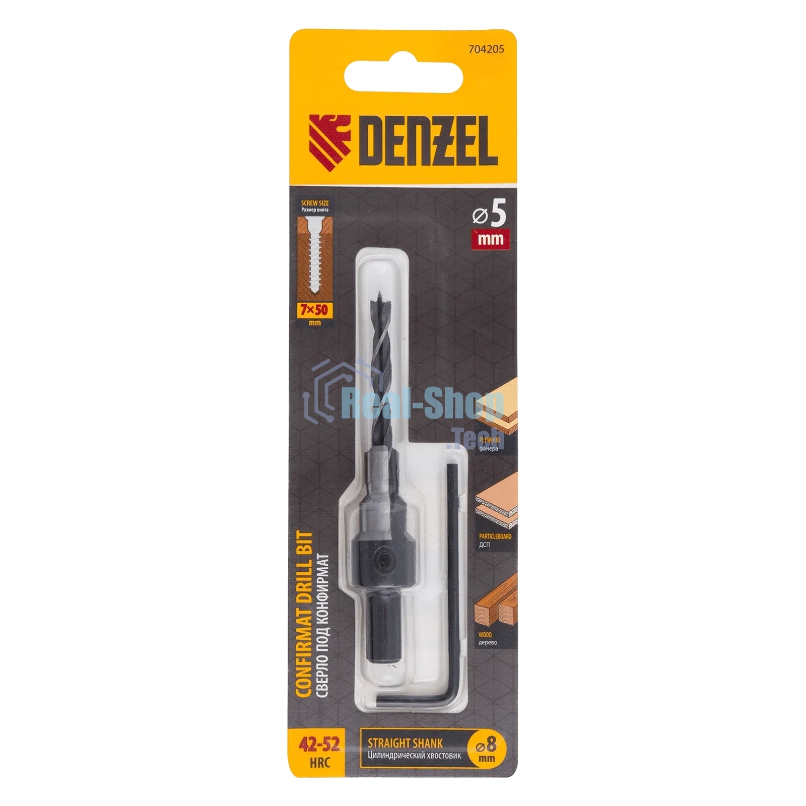 Сверло-зенкер под конфирмат Denzel 5 мм