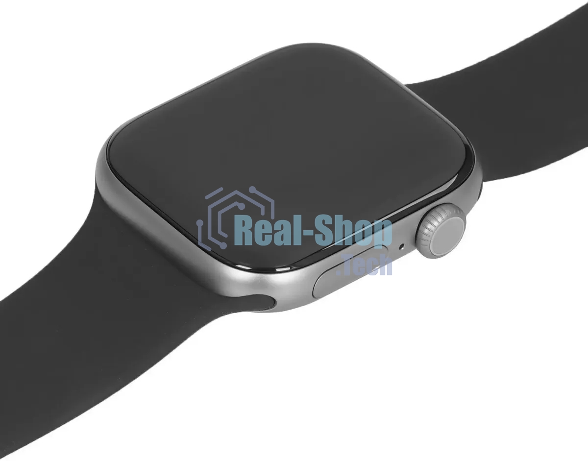 Умные часы Apple Watch Series 11 A3331 42мм OLED корп.серый космос Sport Band рем.черный разм.брасл.:M/L (MEQX4LW/A)
