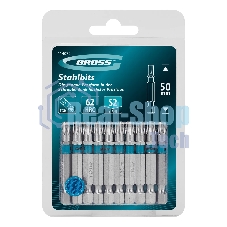 Бита Gross Torx 30х50 мм, сталь S2, шестигр., 10 шт.