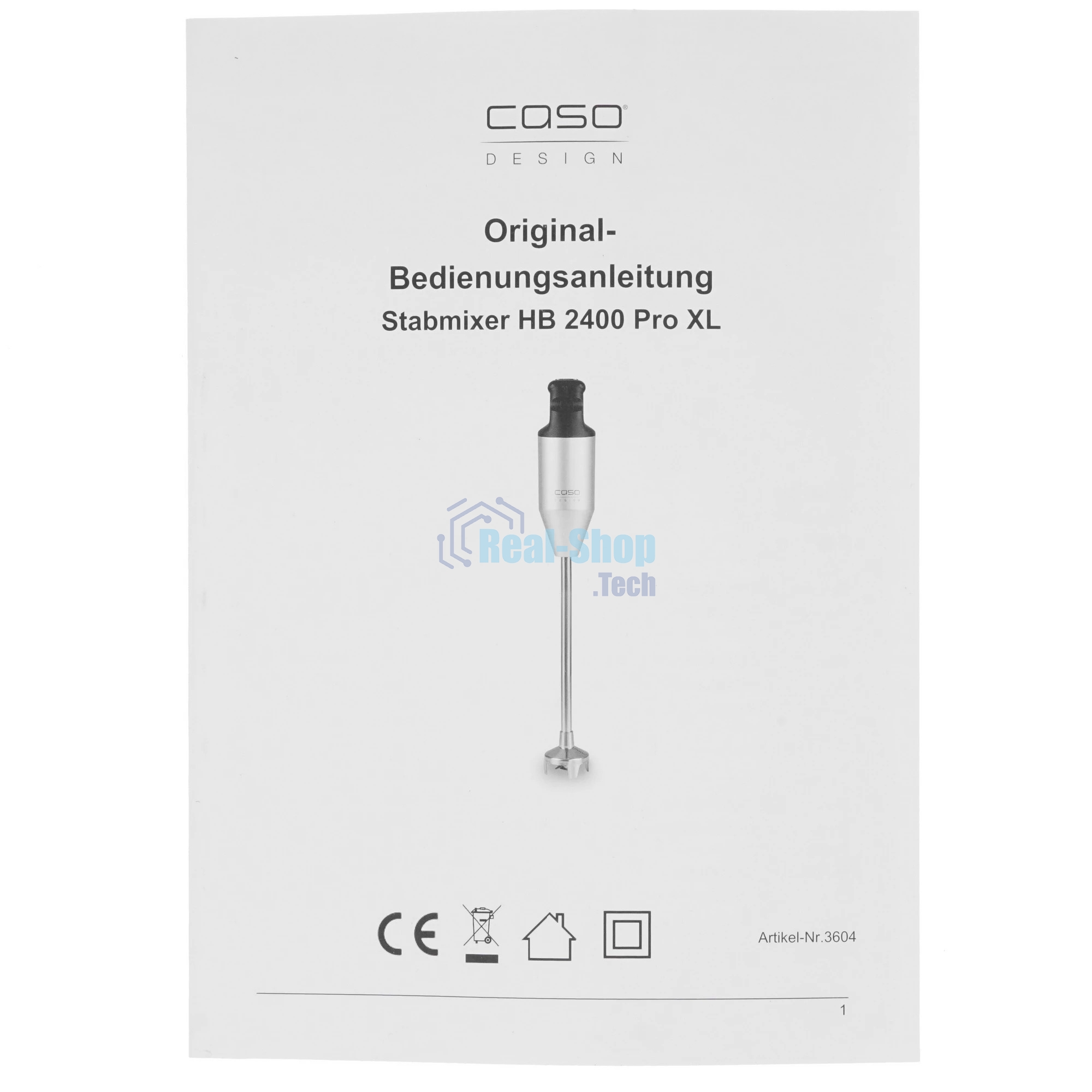 Блендер погружной CASO HB 2400 Pro XL серебристый, 350 Вт, 1 скорость