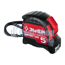 Рулетка Зубр АВТОСТОП 5м/19мм с автостопом и ударостойким обрезиненным корпусом