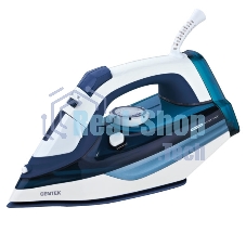 Утюг Centek CT-2319 Blue 1800Вт, антипригарное покрытие, мощный паровой удар, самоочистка, 180мл