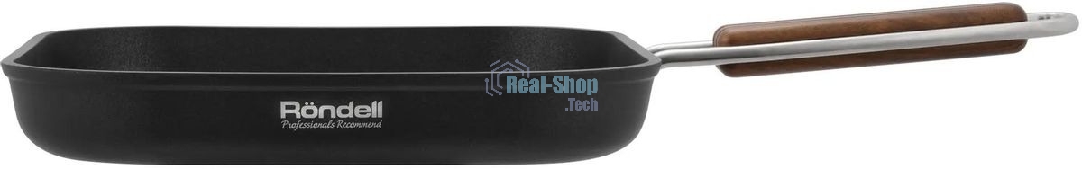 Сковорода-гриль Rondell Fjord RDA-1798, 26 см, без крышки, черный