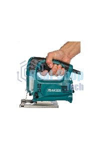 Лобзик электрический Makita 4329 Лобзик,в\рук, 450Вт,500-3100об\м,ход-18мм,рез-65мм,1.9кг,кор,маятн,Al подошва