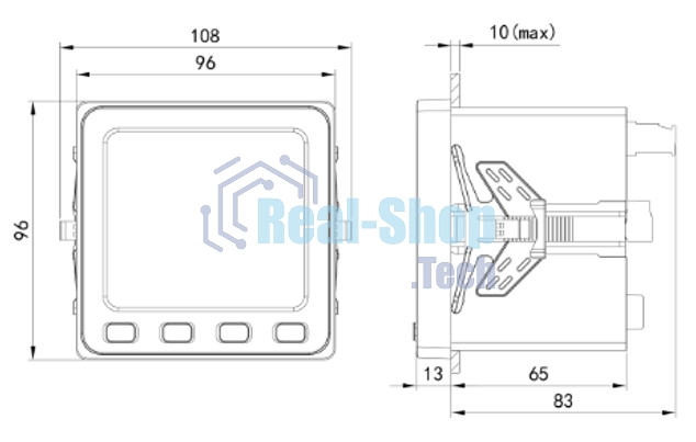 Устройство измерительное многофункциональное DKC MMD9-C, ЖК-дисплей, RS-485, Modbus