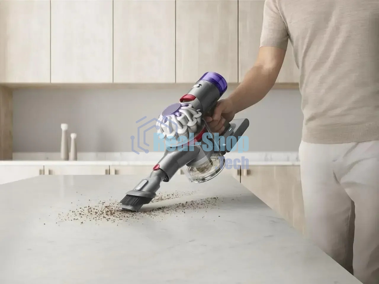 Пылесос Dyson V8 Advanced Silver/Nickel EU