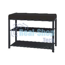 Банкетка ЗМИ Торонто 23S каркас графит,сиденье серый БТ23СГрС