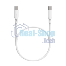Кабель Maxvi MC-A20 white Type-C - Type-C, 2A ток макс. нагрузки 2А, макс. напряжение 5V, длина кабеля 1м, материал PVC, белый