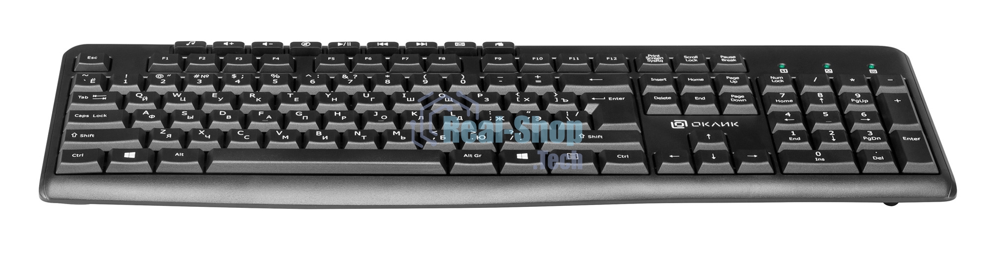 Комплект клавиатура + мышь Oklick/Оклик 225M клав:черный мышь:черный USB беспроводная Multimedia