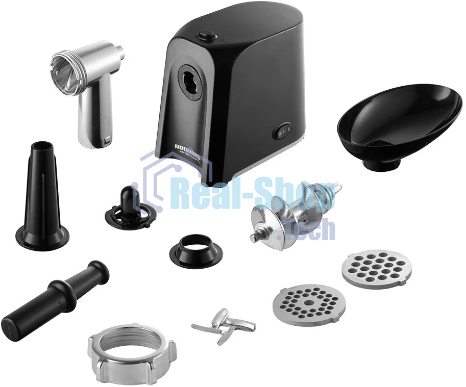 Мясорубка электрическая Redmond RMG-1223 1000Вт черный/серебристый