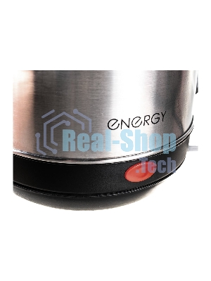 Электрочайник Energy E-201 черный, 1.8 л, 1500 Вт, скрытый нагревательный элемент