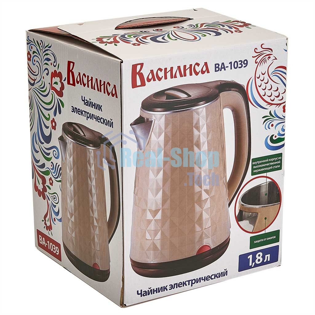 Чайник электрический ВАСИЛИСА ВА-1039 бежевый