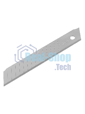 Лезвия Denzel 18 мм, сталь SK5 - 0,5 мм, многосегментные, 10 шт.