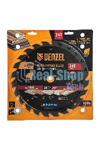 Пильный диск по дереву Denzel ф300 х 30 мм, 24 зубьев 733647