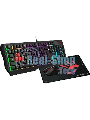 Комплект клавиатура+мышь A4Tech Bloody B1700 проводной, USB, 6000 DPI, чёрный