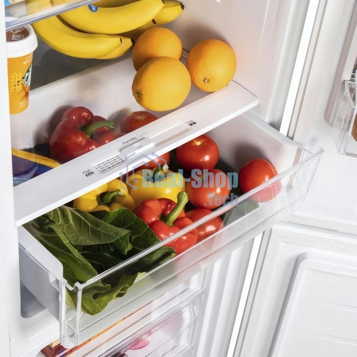 Холодильник Maunfeld MFF176SFW белый двухкамерный 187/75л морозилка снизу, ручная разморозка