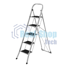 Стремянка стальная Сибртех, 5 широких ступеней 20х30 см с полимерным покрытием