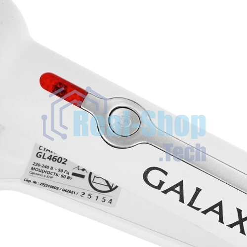 Щипцы для завивки волос Galaxy Line GL4602 белый, 16 мм, 200 °C, 1 режим