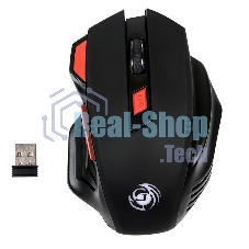 Мышь беспроводная Dialog Gan-Kata MRGK-14UR черный, 1600 dpi, радиоканал, USB, кнопки - 6